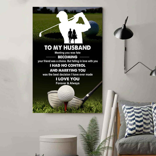 Sport Poster Canvas To My Husband Meeting You Was Fate Becoming Your Friend Gift For Your Husband