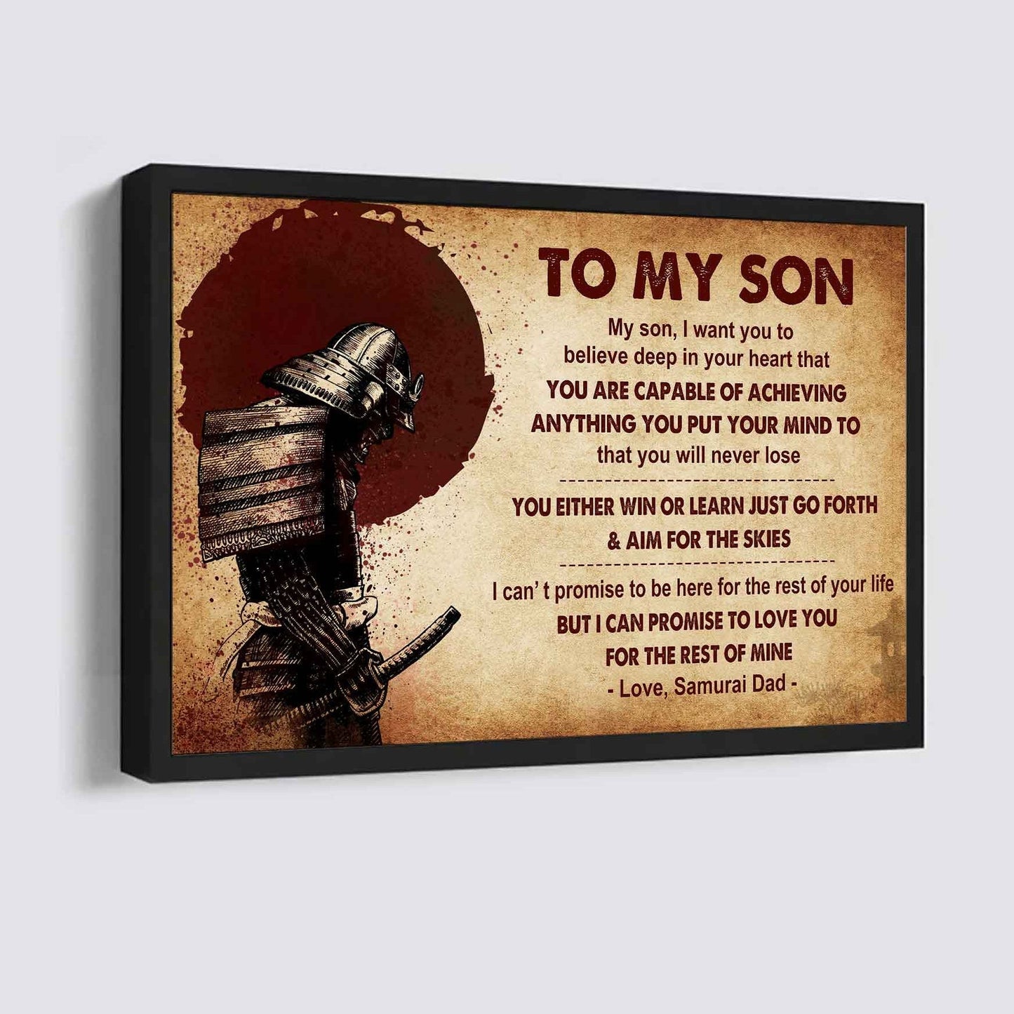 Knight Templar Poster Canvas You Will Never Lose You Either Win Or Learn From Dad To Son