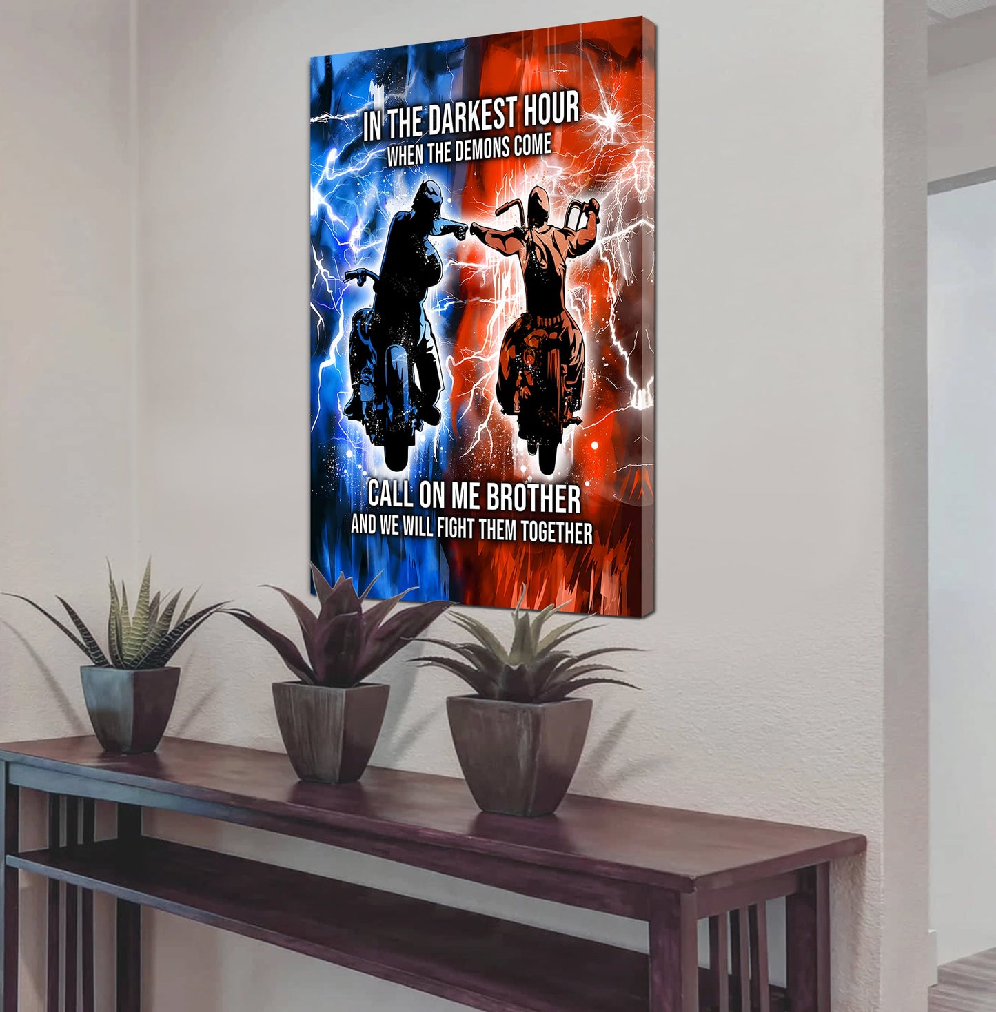 DRB Canvas Wall Art Call On Me Brother And We Will Fight Them Together Gift For Your Friend
