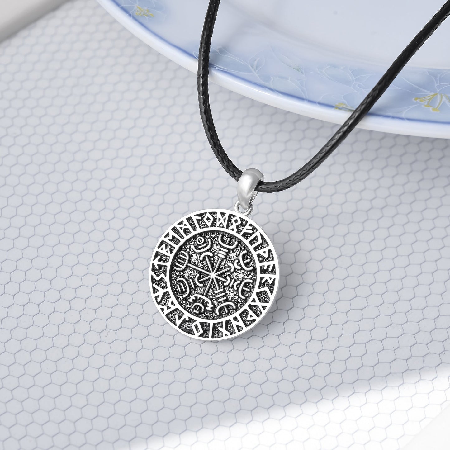 Viking Compass amulet - Be strong when you are weak Be Brave when you are scared