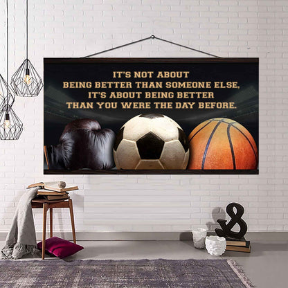 Customizable basketbal, baseball, football, soccer poster, canvas