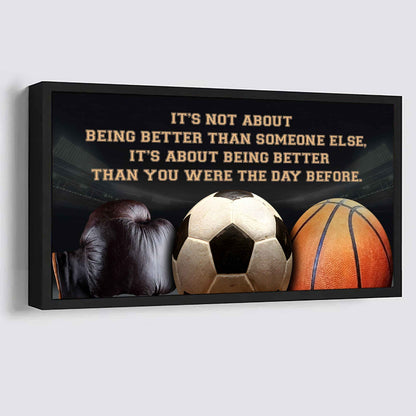 Customizable basketbal, baseball, football, soccer poster, canvas