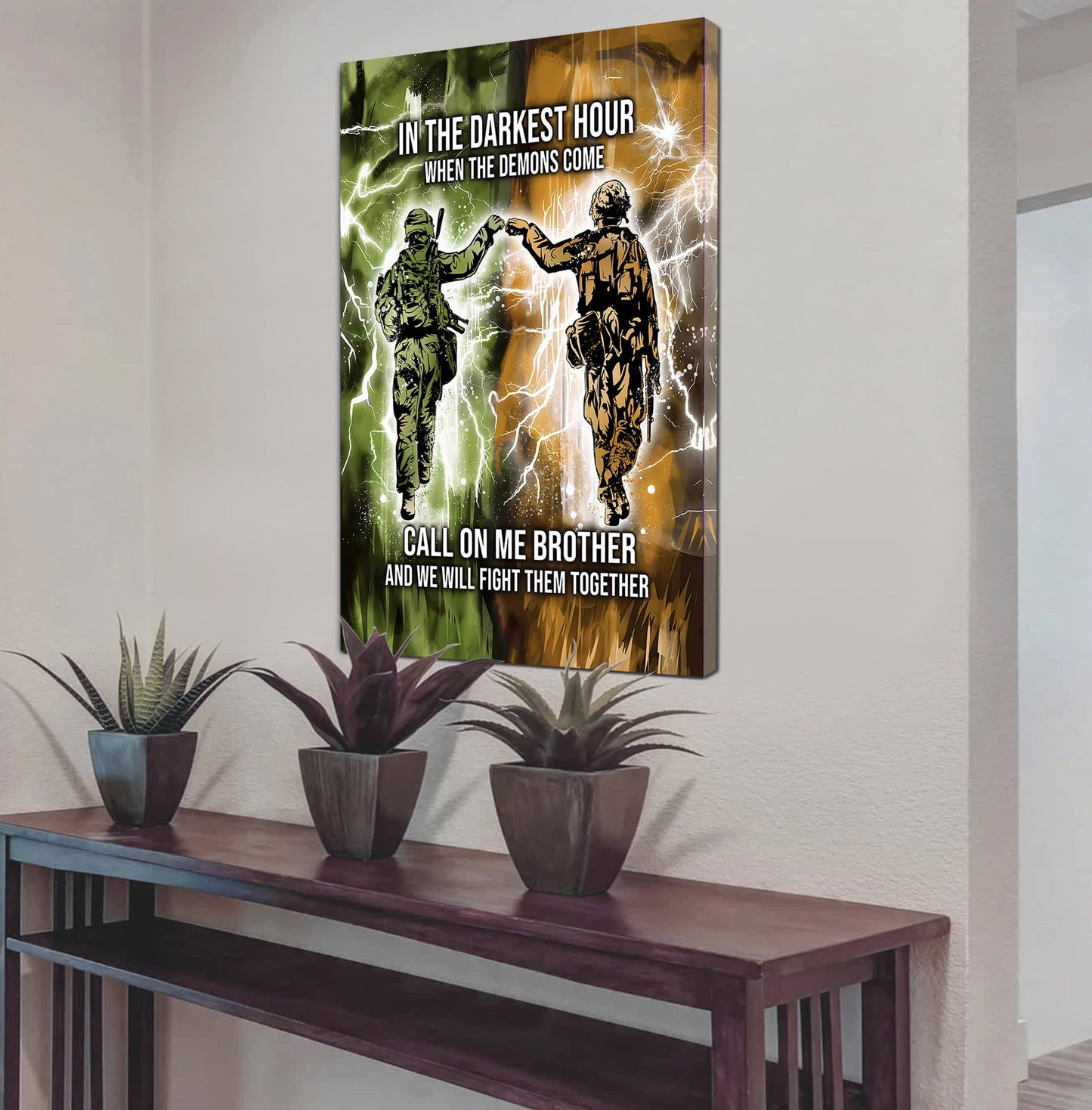 DRB Canvas Wall Art Call On Me Brother And We Will Fight Them Together Gift For Your Friend