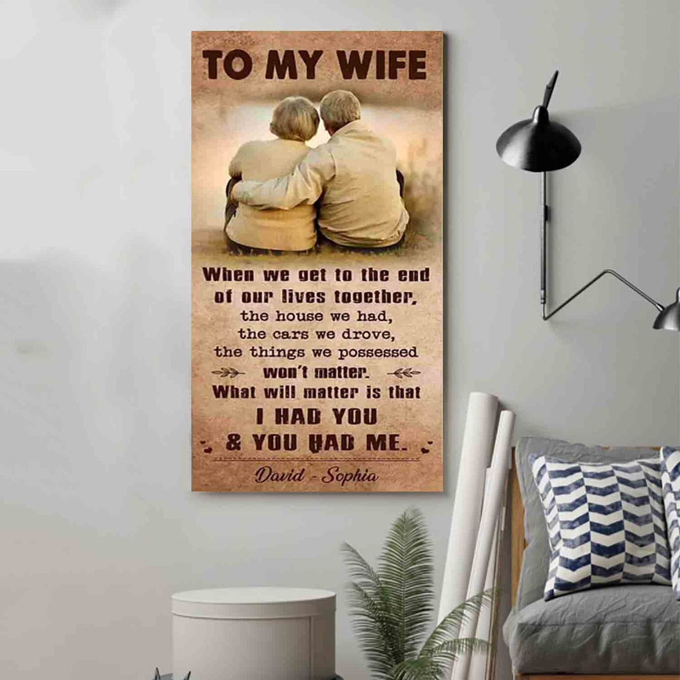 I Had You And You Had Me Wife And Husband - Vertical Poster Canvas, Gift For Your Darling (Copy)