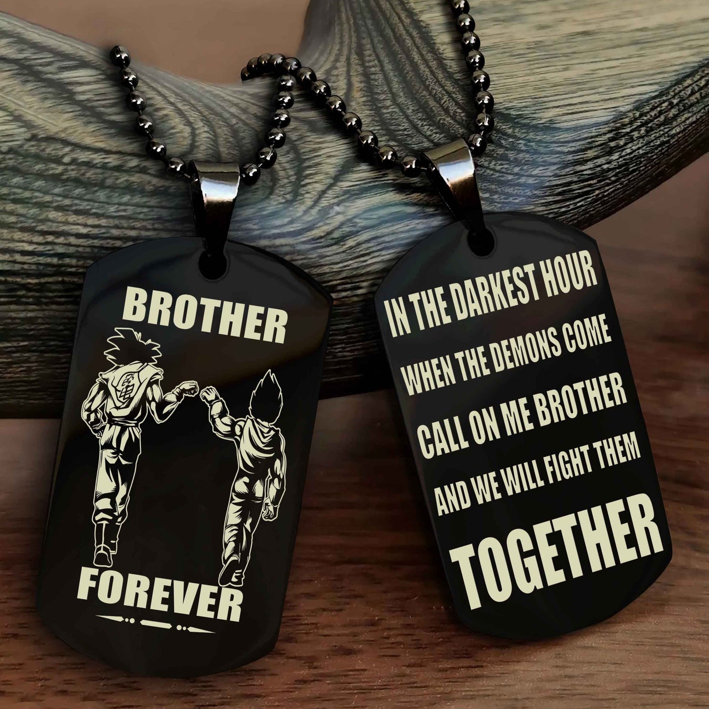 Sport Bike Personalized Double Sided Dog Tag For My Brother - Call On Me Brother And We Will Fight Them Together Gift For Your Friend