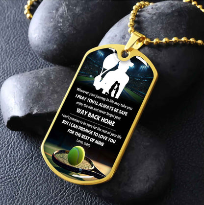 Sport Military Chain 18K Gold Plated Silver Plated To My Son Mom Motivation Message