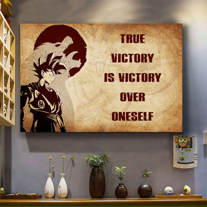 Soldier Poster Canvas True Victory Is Victory Over Oneself Gift For Your Friend