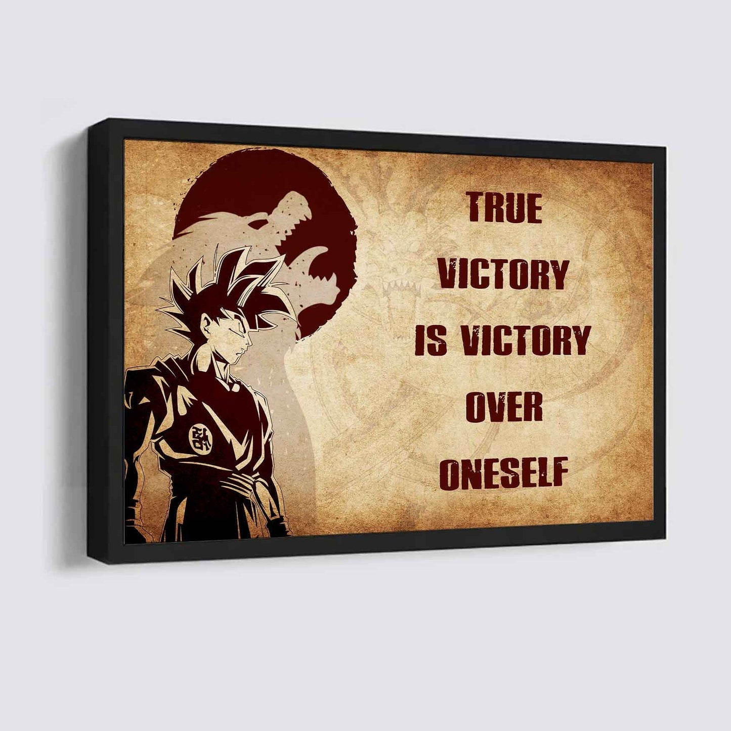 Knight Templar Poster Canvas True Victory Is Victory Over Oneself Gift For Your Friend