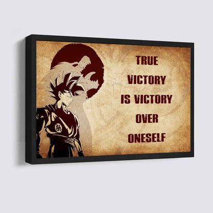 Soldier Poster Canvas True Victory Is Victory Over Oneself Gift For Your Friend