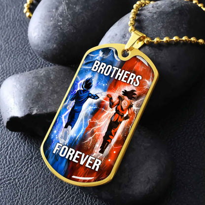 DRB Military Chain Silver Plated 18K Gold Plated Silver Plated Call On Me Brother And We Will Fight Them Together
