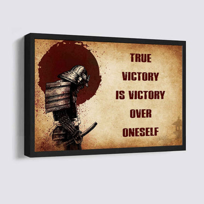 DRB Poster Canvas True Victory Is Victory Over Oneself Gift For Your Friend