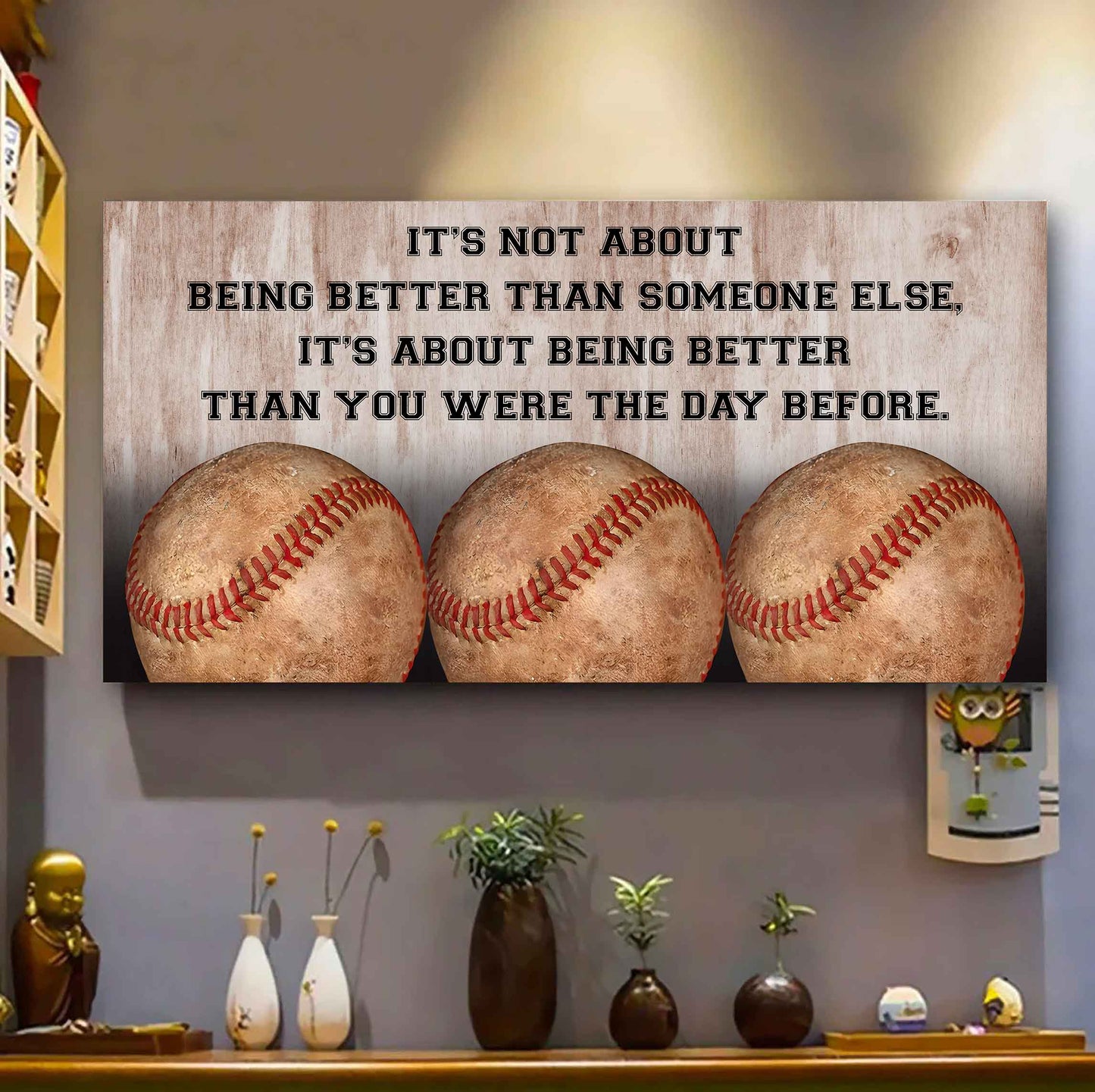 Personalized Basketball Poster Canvas It Is Not About Being Better Than Someone Else It's About Being Better Than You Were The Day Before