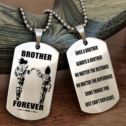 Knight Templar Customizable engraved dog tag double sided gift from brother - Brother Forever Once A Brother Always A Brother