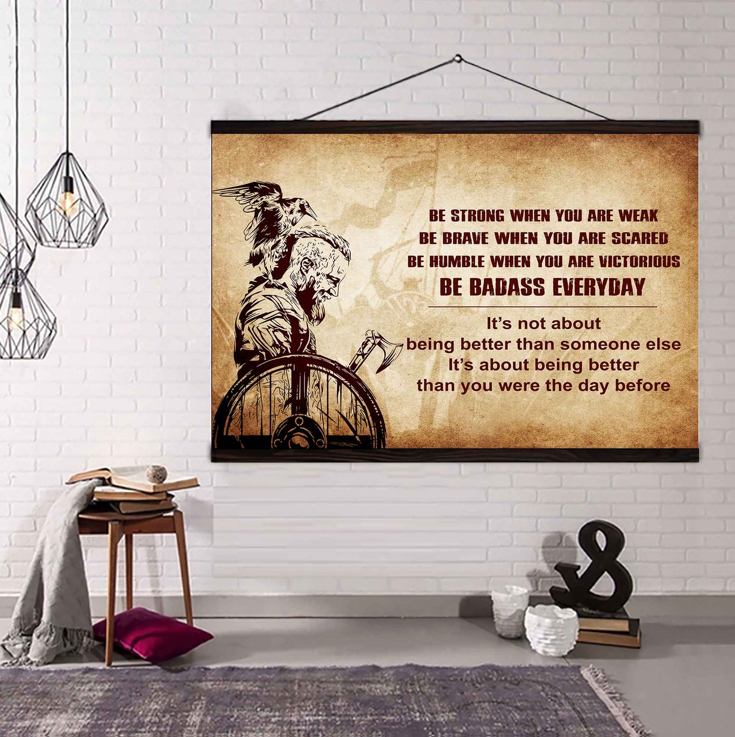 Soldier Poster Canvas Be Strong When You Are Weak Be Badass Everyday From Dad To Son Gift For Your Son Motivational Quotes