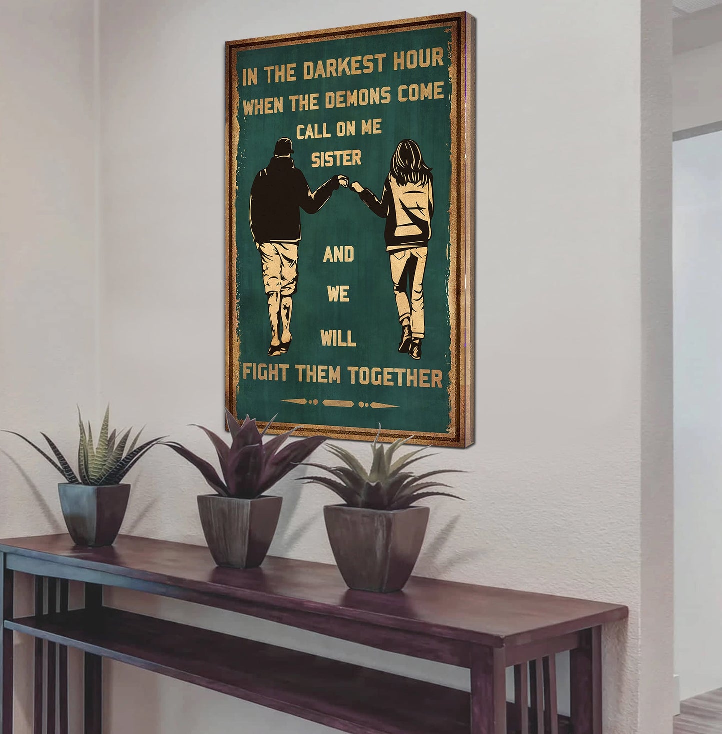 DRB Canvas Wall Art Call On Me Brother And We Will Fight Them Together Gift For Your Friend