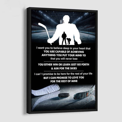 Poster Canvas To My Son You Will Never Lose You Either Win Or Learn - I Love You Gift From Dad