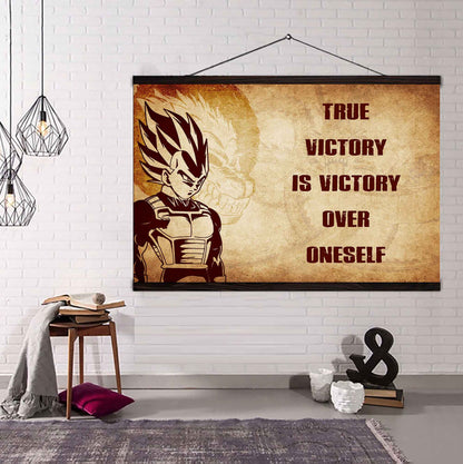 Knight Templar Poster Canvas True Victory Is Victory Over Oneself Gift For Your Friend