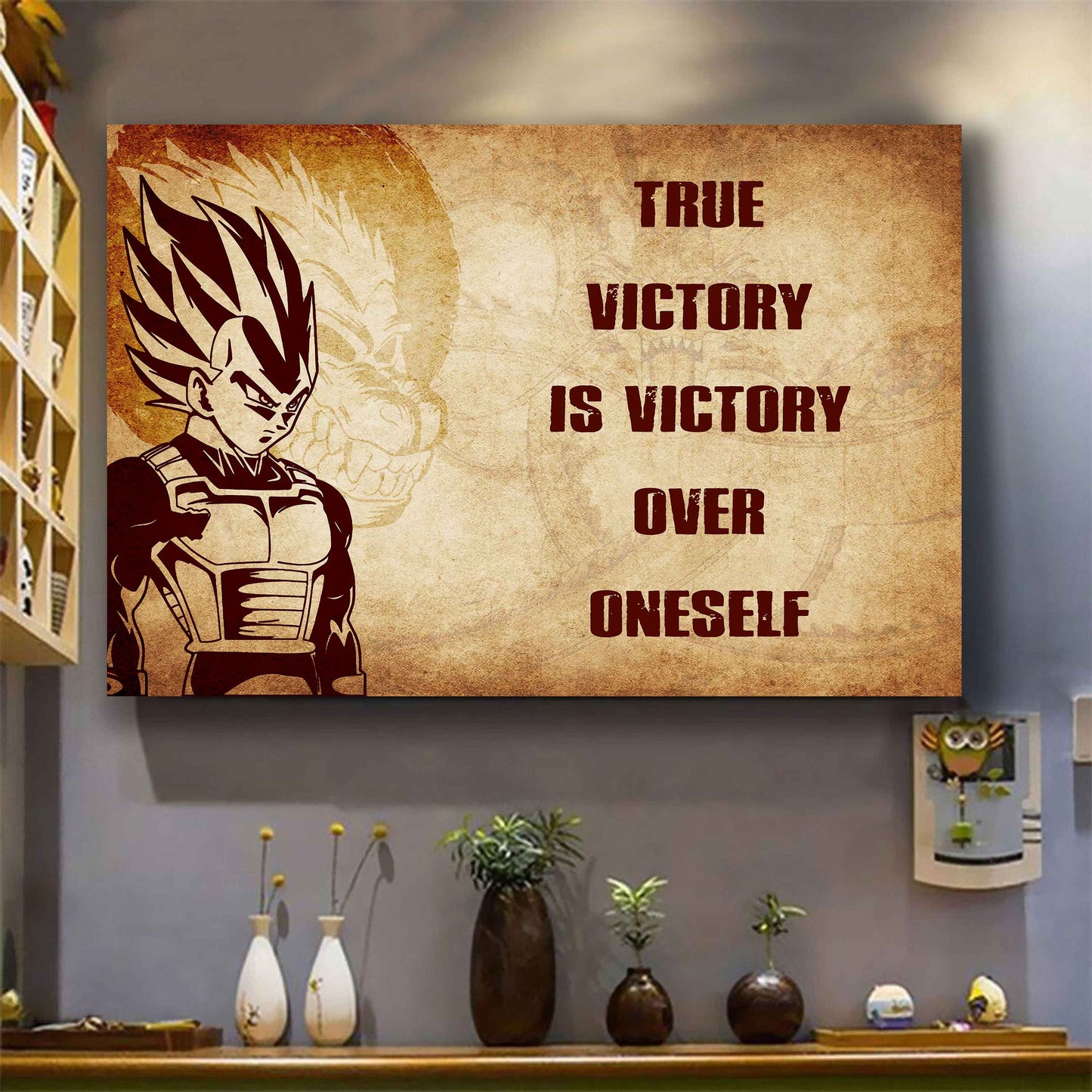 Soldier Poster Canvas True Victory Is Victory Over Oneself Gift For Your Friend