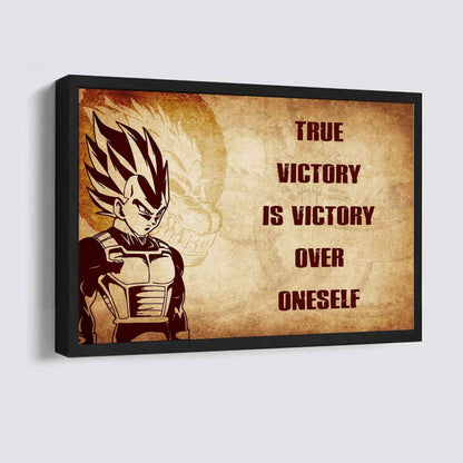 Soldier Poster Canvas True Victory Is Victory Over Oneself Gift For Your Friend