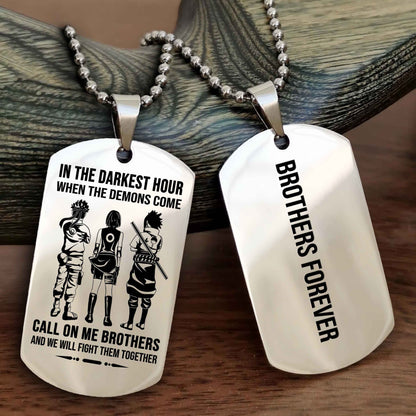 Sport Bike Customizable engraved NAG dog tag double sided gift from brother, brother forevers