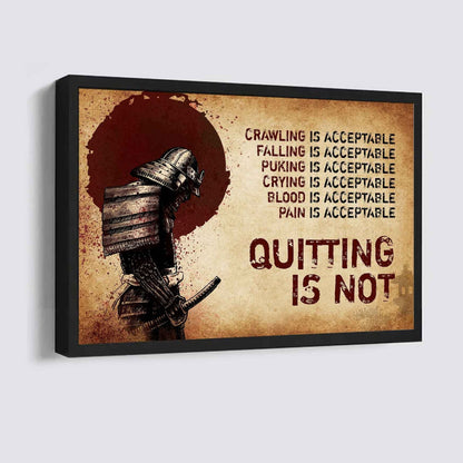 Knight Templar Poster Canvas Quiting Is Not Best Gifts Motivation Quotes