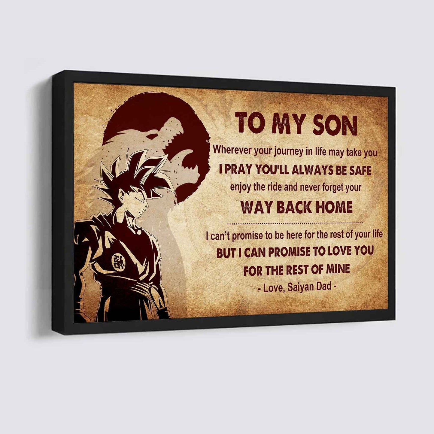 Knight Templar Poster Canvas Your Way Back Home From Dad To Son Gift For Your Son