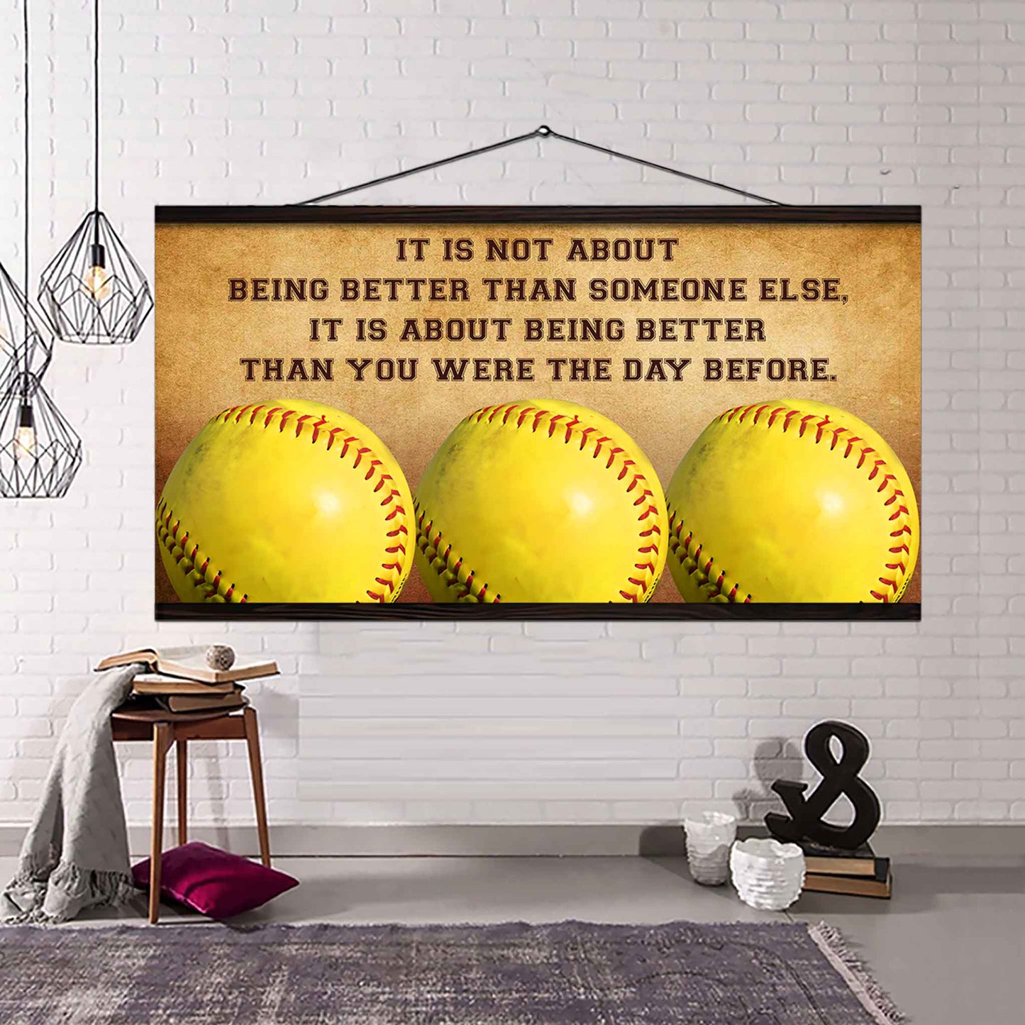 Personalized Basketball Poster Canvas It Is Not About Being Better Than Someone Else It's About Being Better Than You Were The Day Before