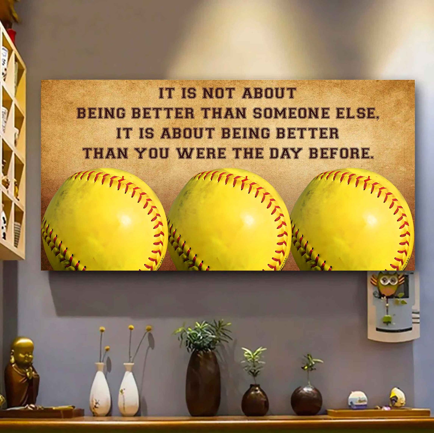 Personalized Basketball Poster Canvas It Is Not About Being Better Than Someone Else It's About Being Better Than You Were The Day Before