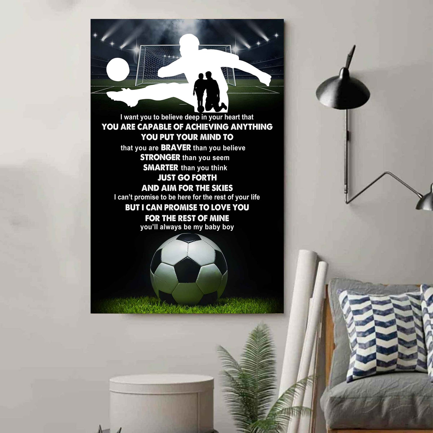 Poster Canvas To My Son You Put Your Mind To That You Are Braver Gift From Dad