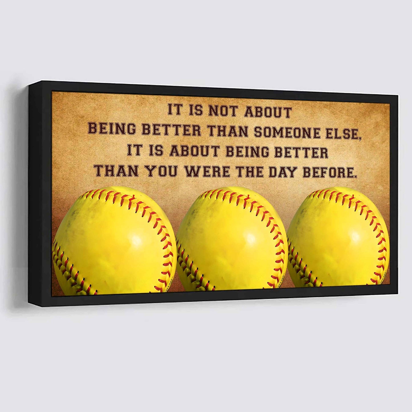 Personalized Basketball Poster Canvas It Is Not About Being Better Than Someone Else It's About Being Better Than You Were The Day Before