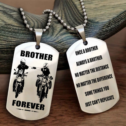 DRB Personalized Double Sided Dog Tag For My Brother - Once A Soldier Always A Soldier