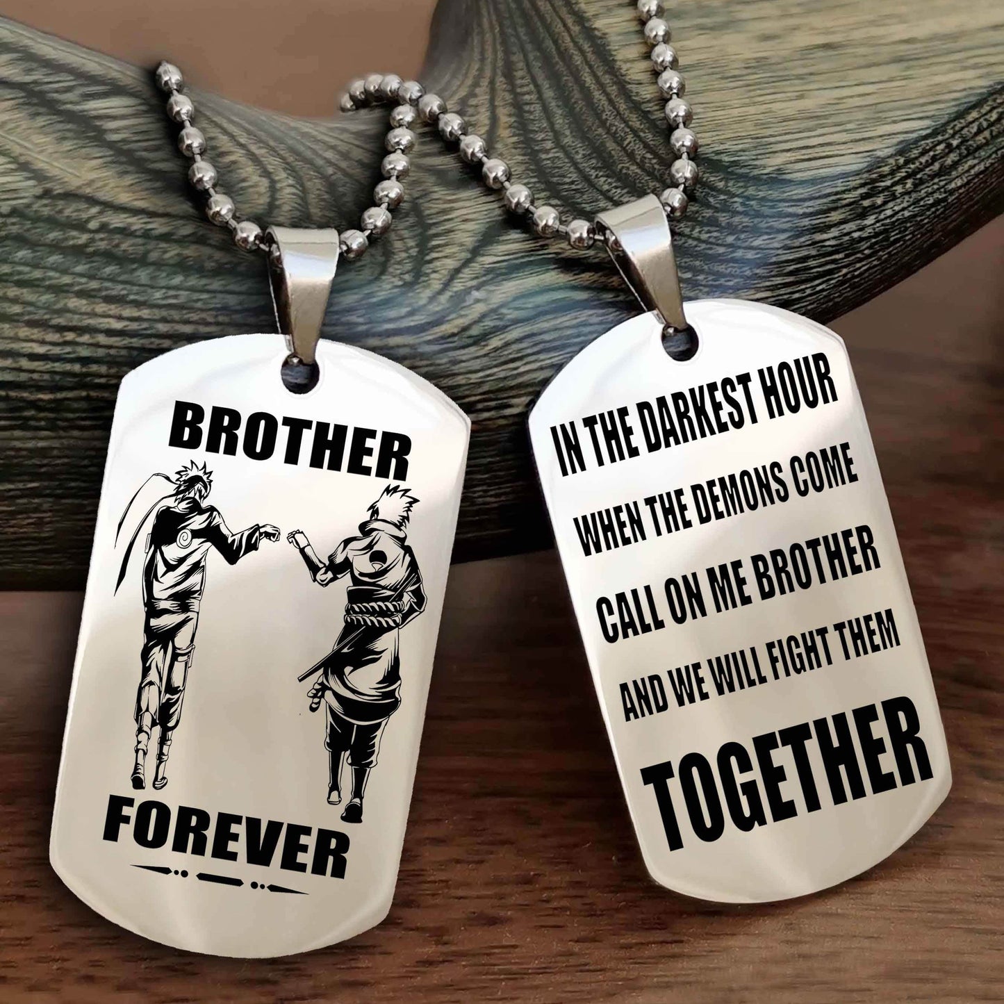 Soldier Personalized Double Sided Dog Tag For My Brother - Call On Me Brother And We Will Fight Them Together Gift For Your Friend
