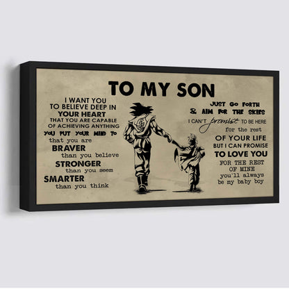 Family TO MY SON- I WANT YOU TO BELIEVE- CANVAS POSTER