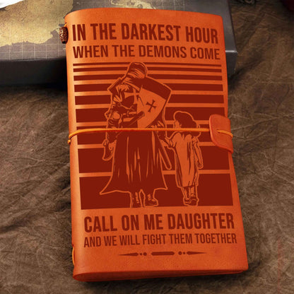 To My Daughter Journal Call On Me Daughter From Dad Gift For Your Daughter