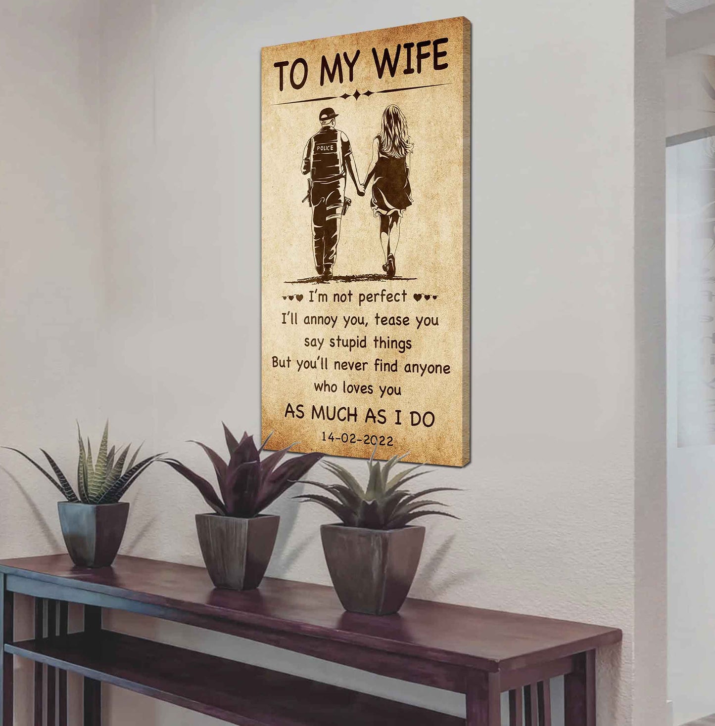 Family Poster Canvas You Are Braver Than You Believe - I Am Not Perfect