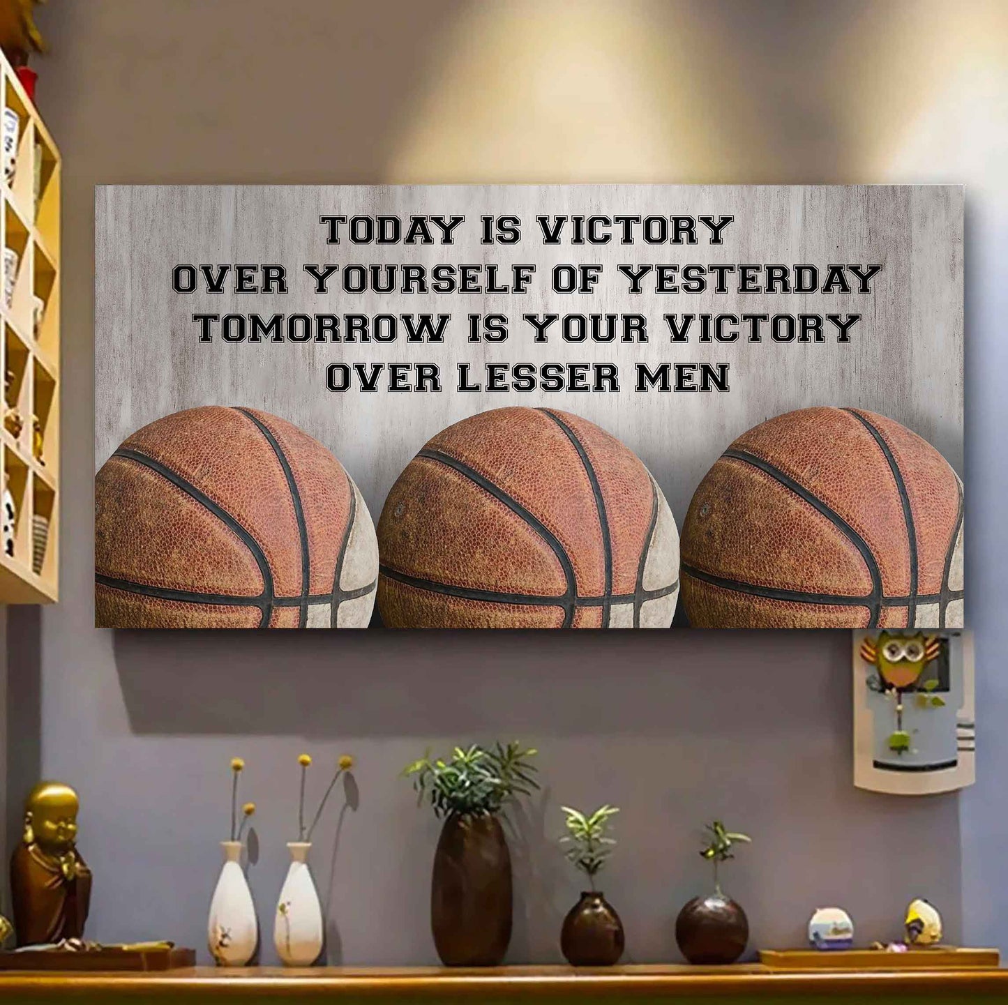 Baseball Poster Canvas - Today Is Victory Over Yourself Over Yourself Of Yesterday Tomorrow Is Your Victory Over Lesser Men