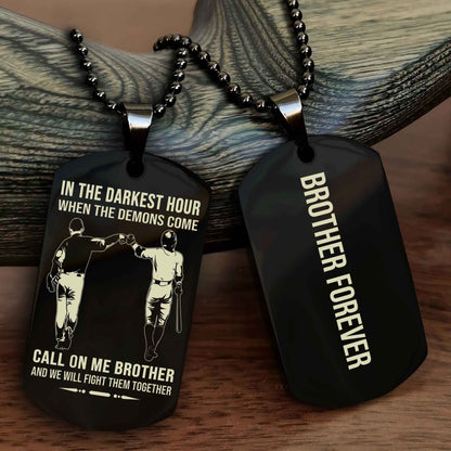 Sport Bike Customizable engraved NAG dog tag double sided gift from brother, brother forevers