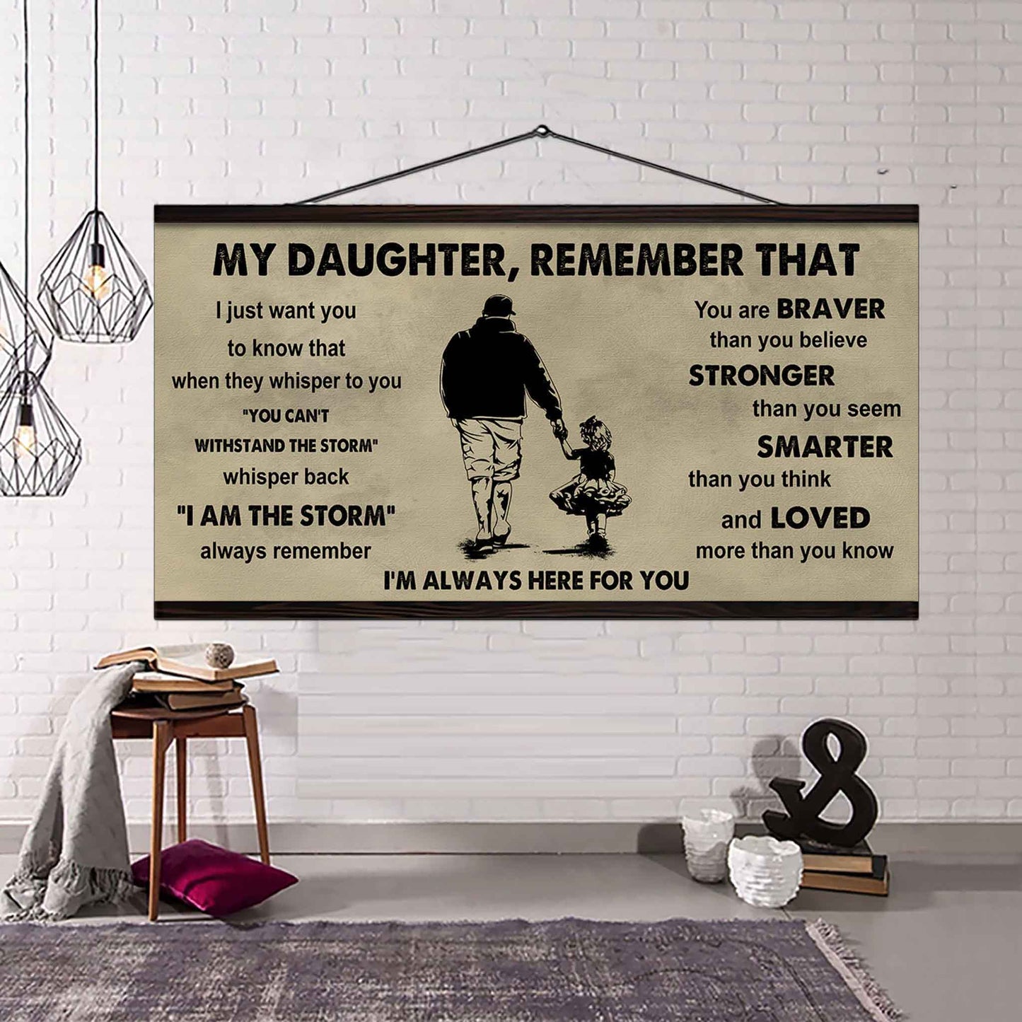 Soldier To My Daughter Remember That When They Whisper To You Whisper Back I'm The Storm I'm Always Here For You