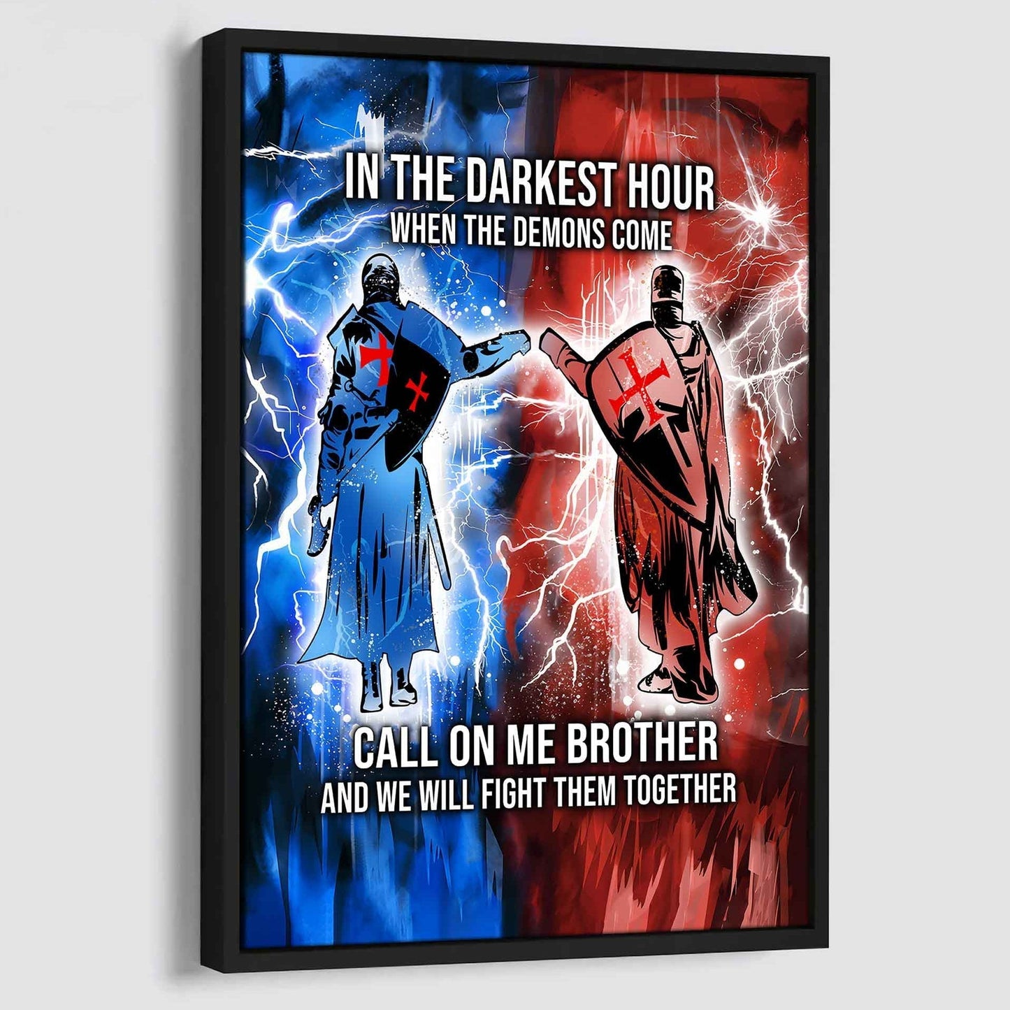 DRB Canvas Wall Art Call On Me Brother And We Will Fight Them Together Gift For Your Friend