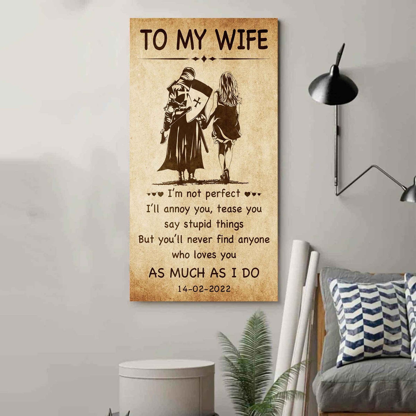 Family Poster Canvas You Are Braver Than You Believe - I Am Not Perfect