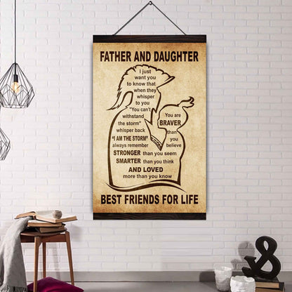 Personalized Family Poster Canvas I Just Want You To Know That - I Am The Storm To My Son Gift From Dad Gift For Your Son