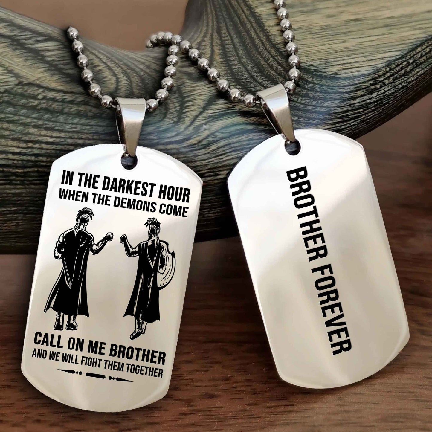 Sport Bike Customizable engraved NAG dog tag double sided gift from brother, brother forevers