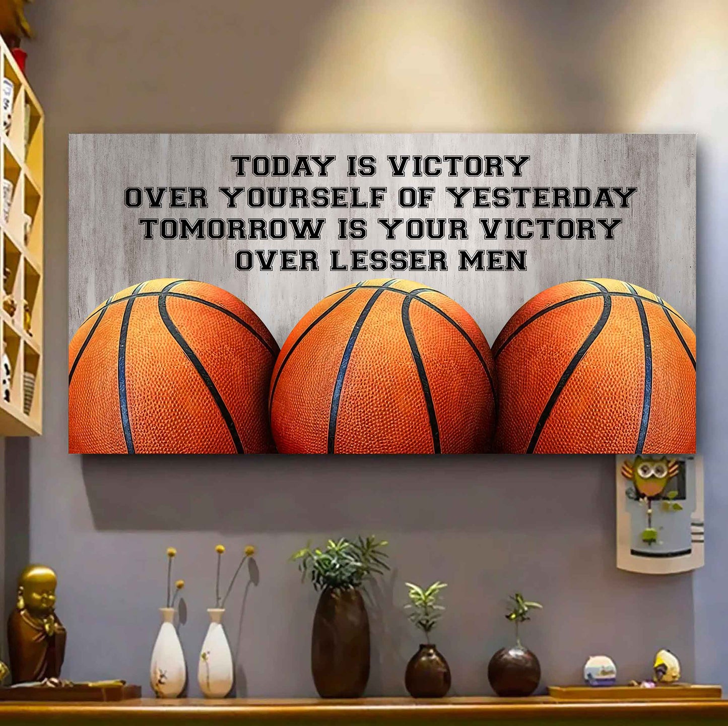 Soccer Poster Canvas - Today Is Victory Over Yourself Over Yourself Of Yesterday Tomorrow Is Your Victory Over Lesser Men