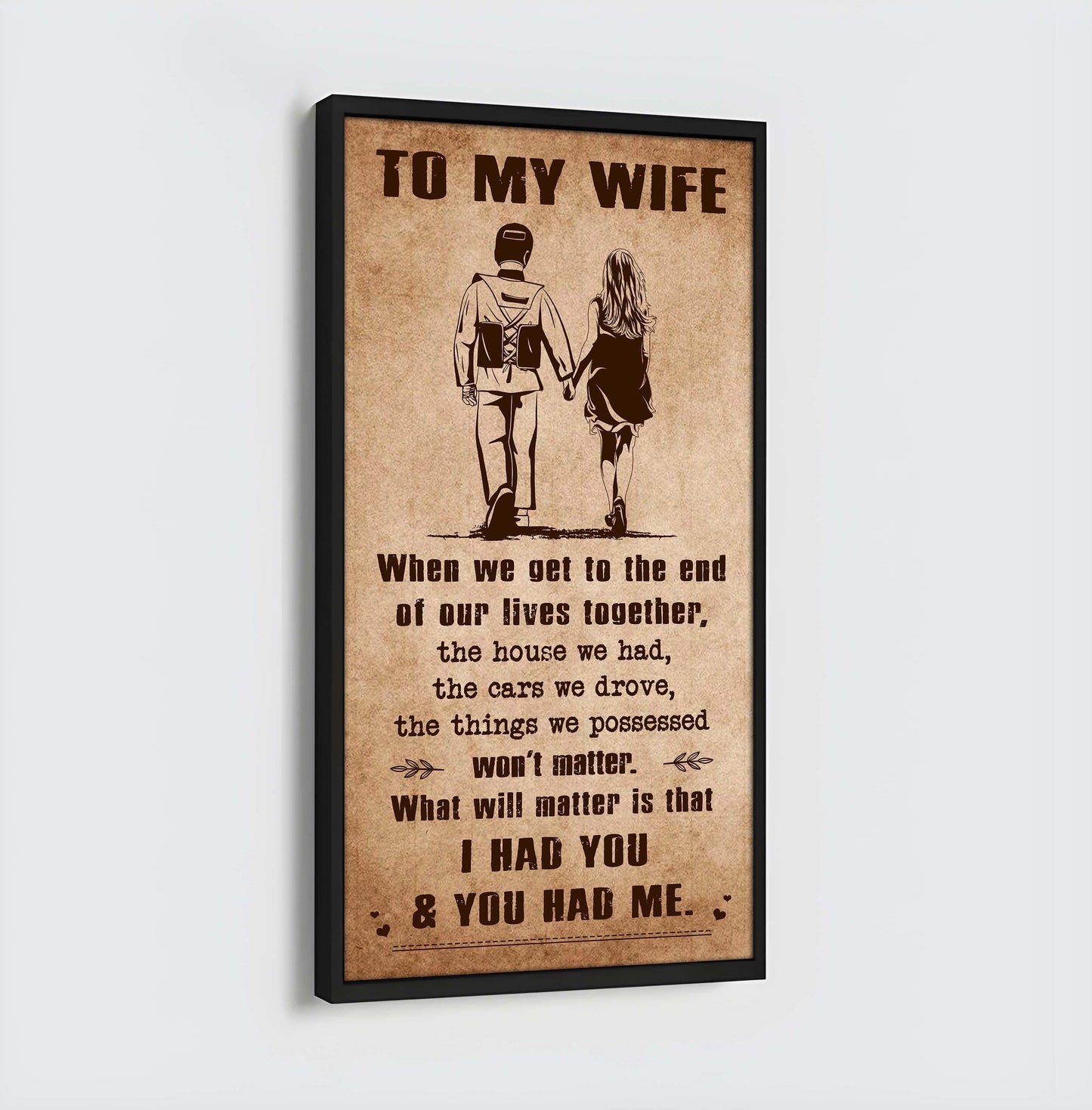 Sport - I Had You And You Had Me Wife And Husband - Vertical Poster Canvas, Gift For Your Darling