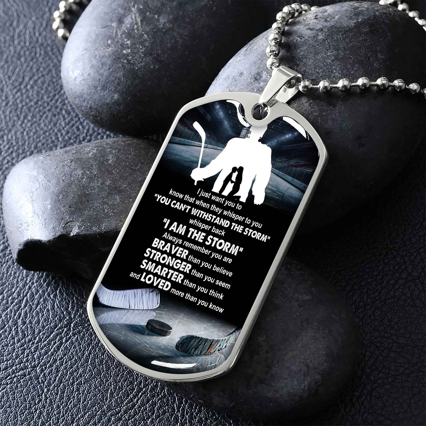 Sport Military Chain 18K Gold Plated Silver Plated To My Son Mom Motivation Message