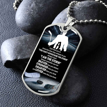 Sport Military Chain 18K Gold Plated Silver Plated To My Son Mom Motivation Message