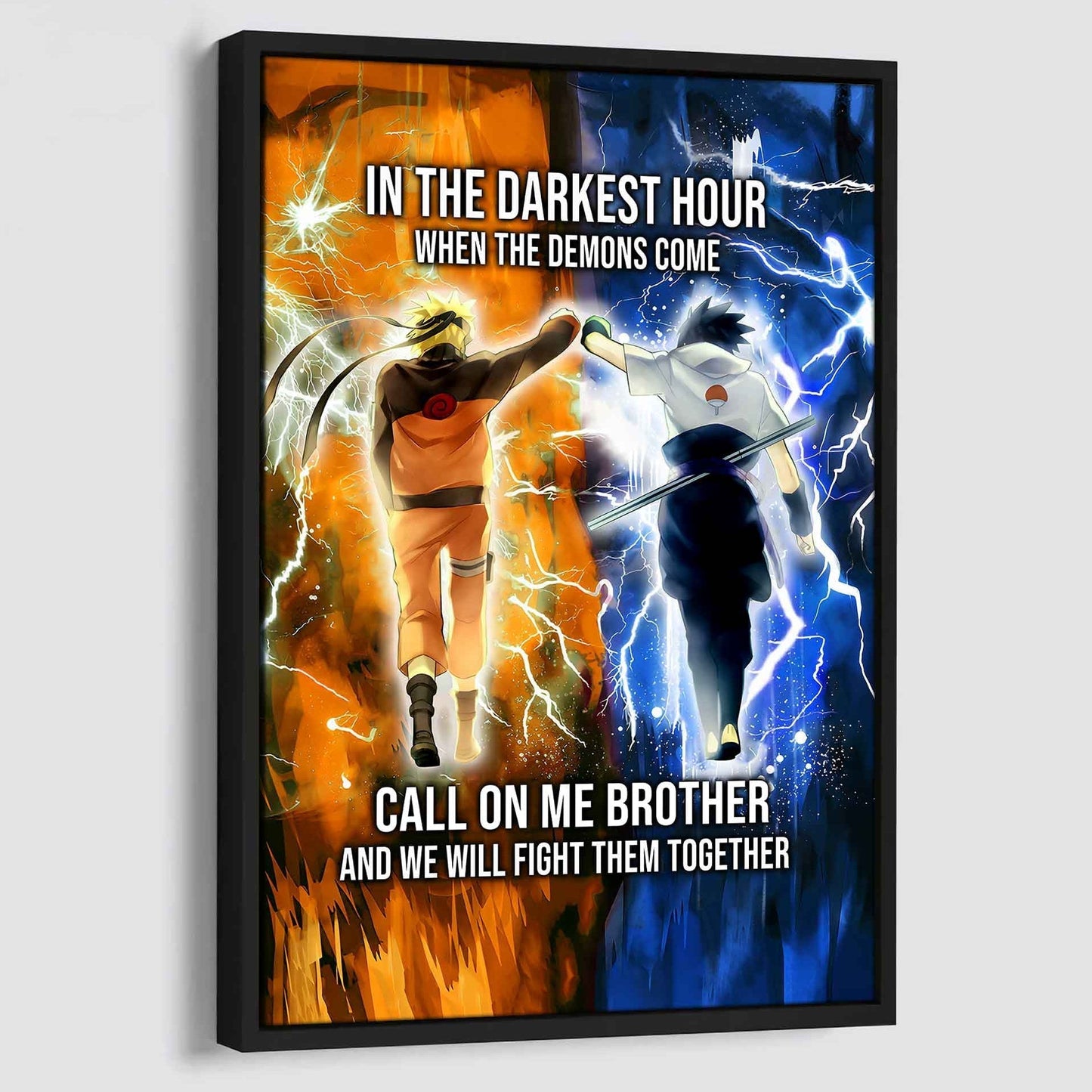DRB Canvas Wall Art Call On Me Brother And We Will Fight Them Together Gift For Your Friend