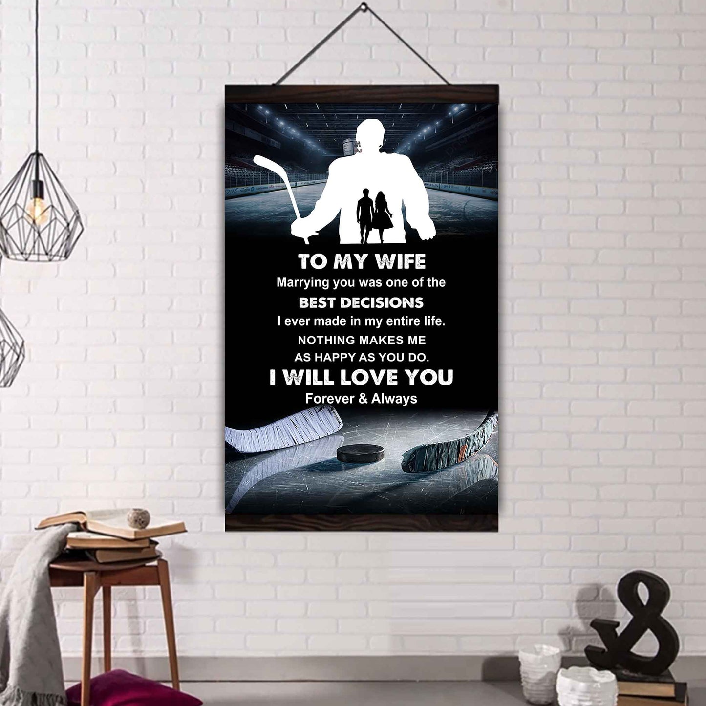 Sport Poster Canvas To My Wife Marrying You Was One Of The Best Decision Gift For Your Wife