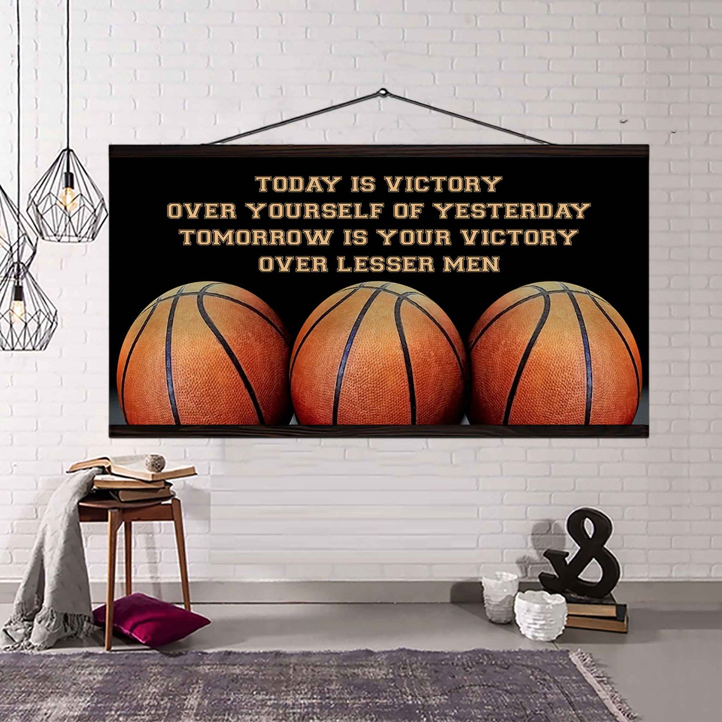 Baseball Poster Canvas - Today Is Victory Over Yourself Over Yourself Of Yesterday Tomorrow Is Your Victory Over Lesser Men