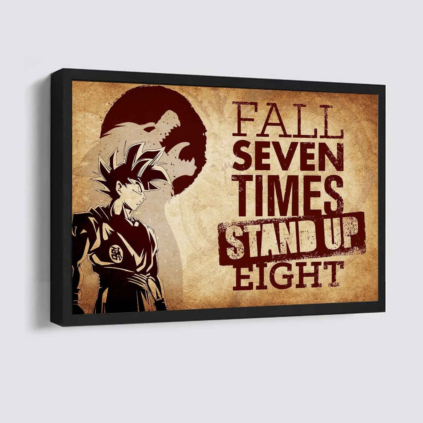 Knight Templar Poster Canvas Fall Down Seven Times Stand Up Eight